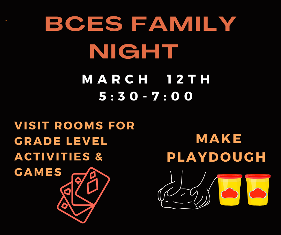 BCES Family Night March 12th