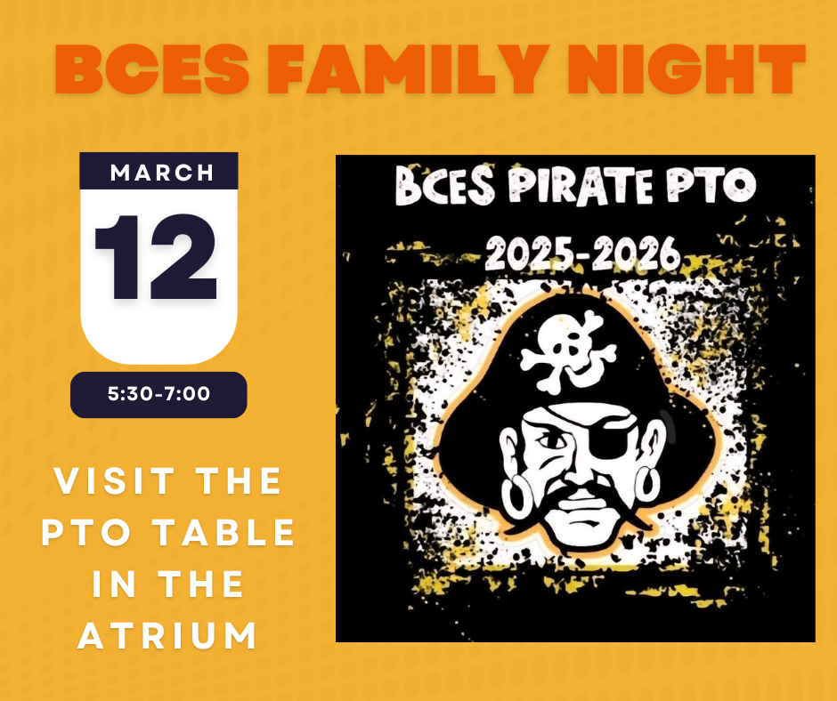 BCES Family Night on March 12