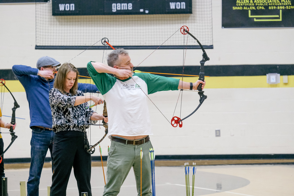 Staff v Students Archery Showdown