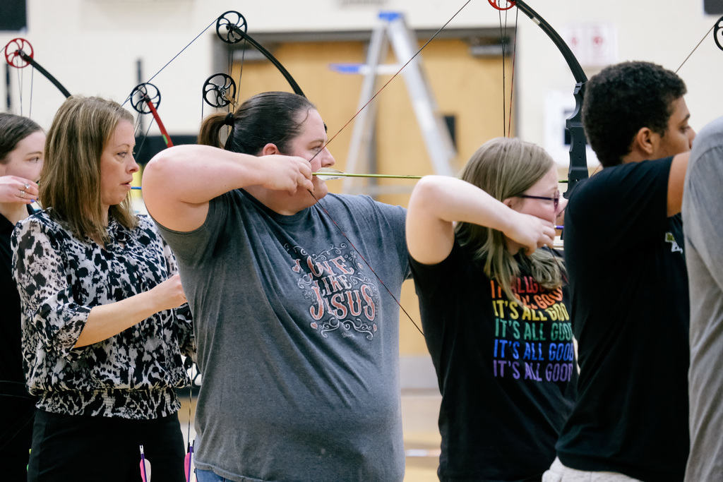 Staff v Students Archery Showdown