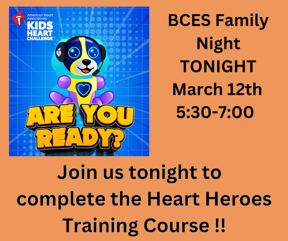 BCES Family Night TONIGHT!