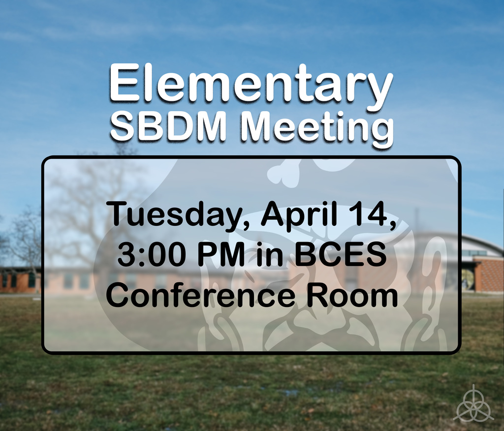 Elementary SBDM Meeting Announcement