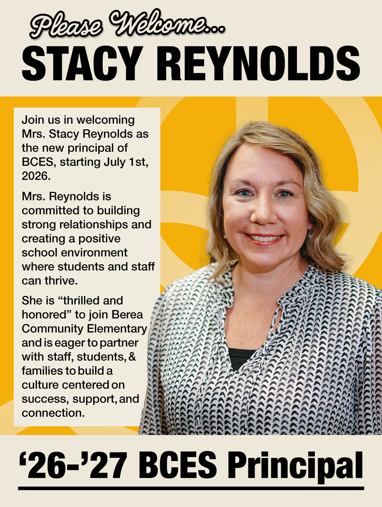 Please Welcome Stacy Reynolds, new BCES Principal