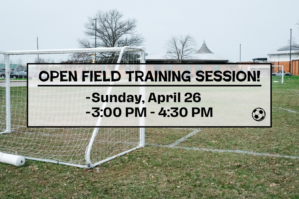 Open Field Training Session Sunday