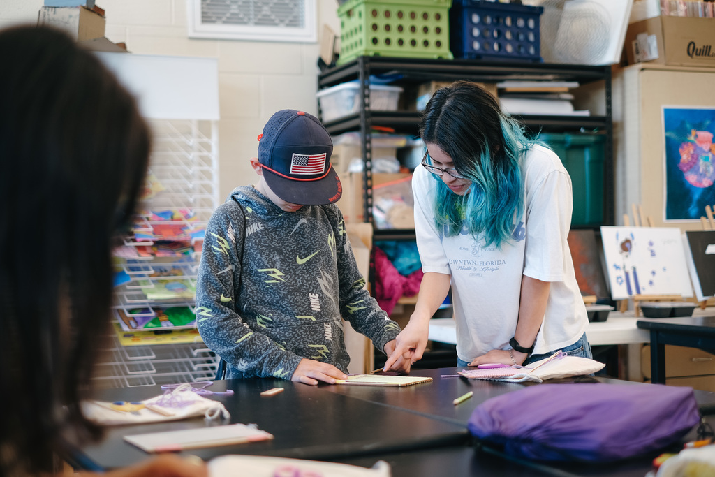Berea College Weaving with Ms. Cveticanin's Art Students