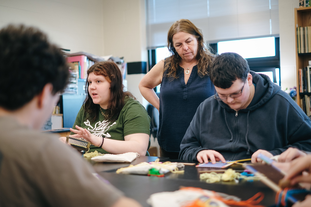 Berea College Weaving with Ms. Cveticanin's Art Students