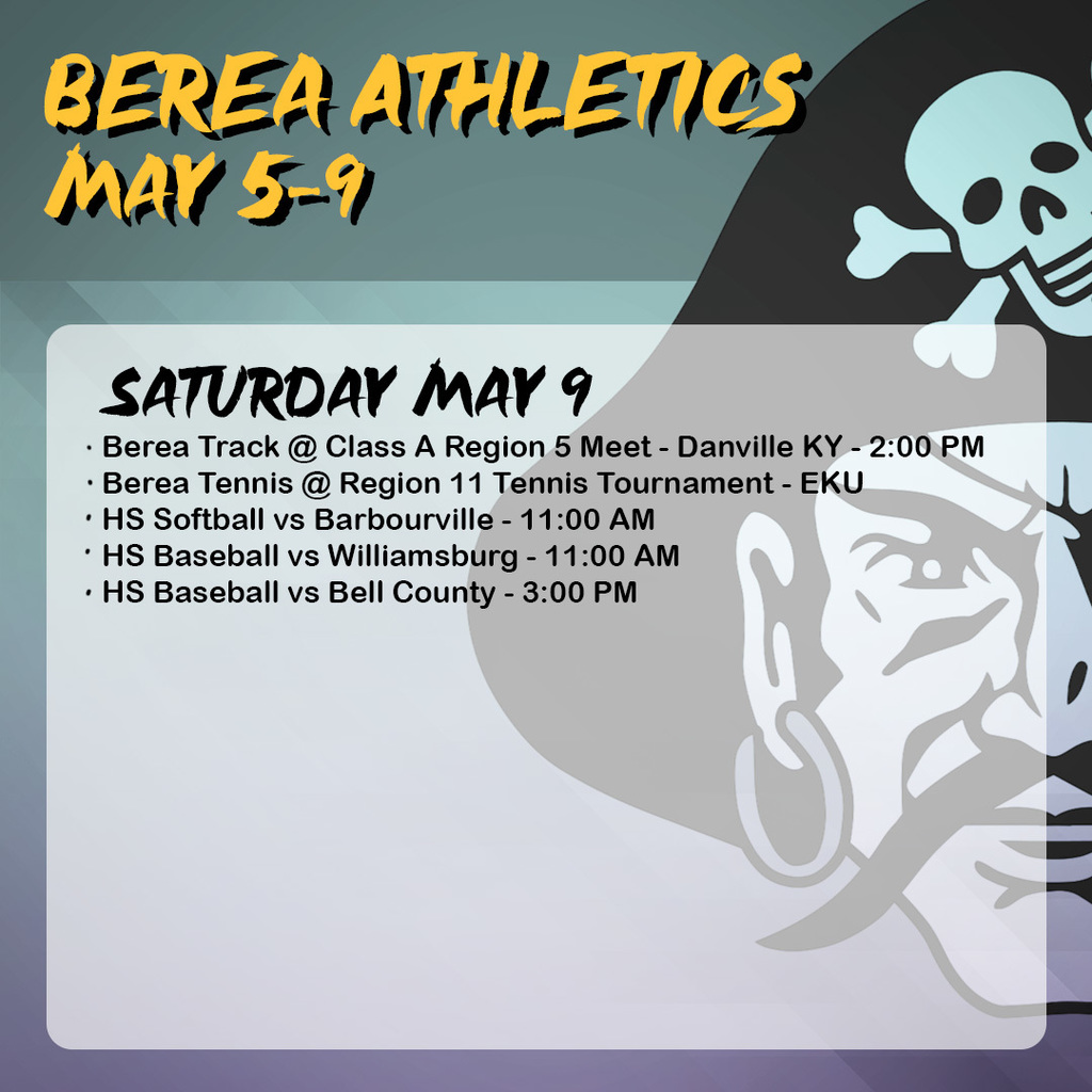 Athletics Schedule