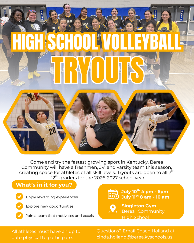 HS Volleyball Tryouts July 10th and 11th