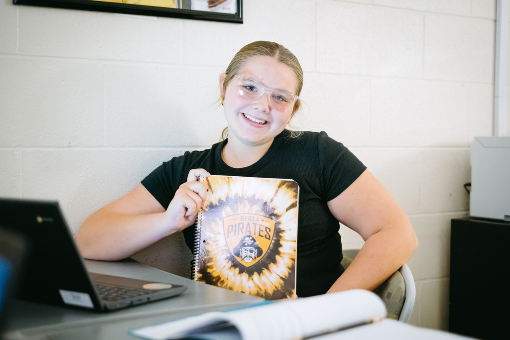 Students show off new school planners
