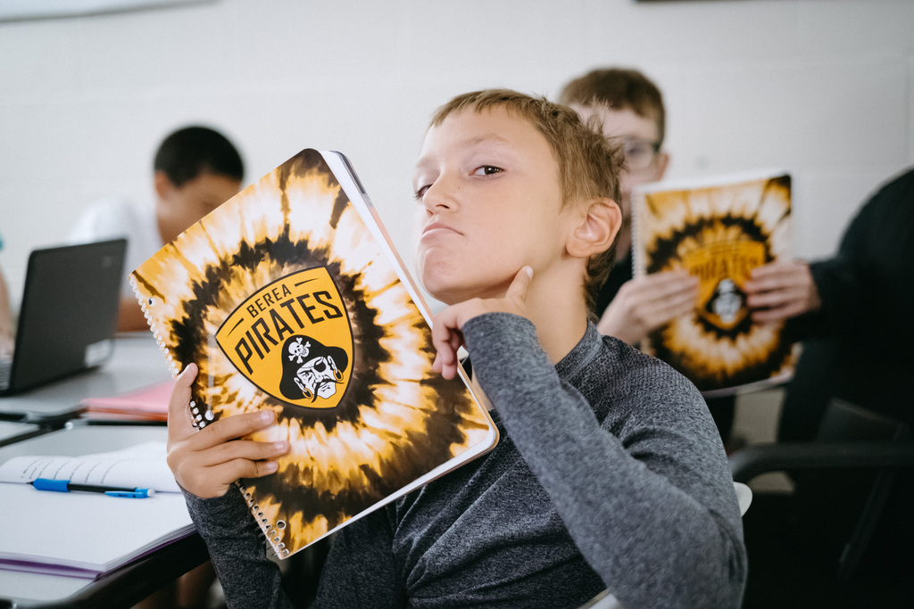 Students show off new school planners