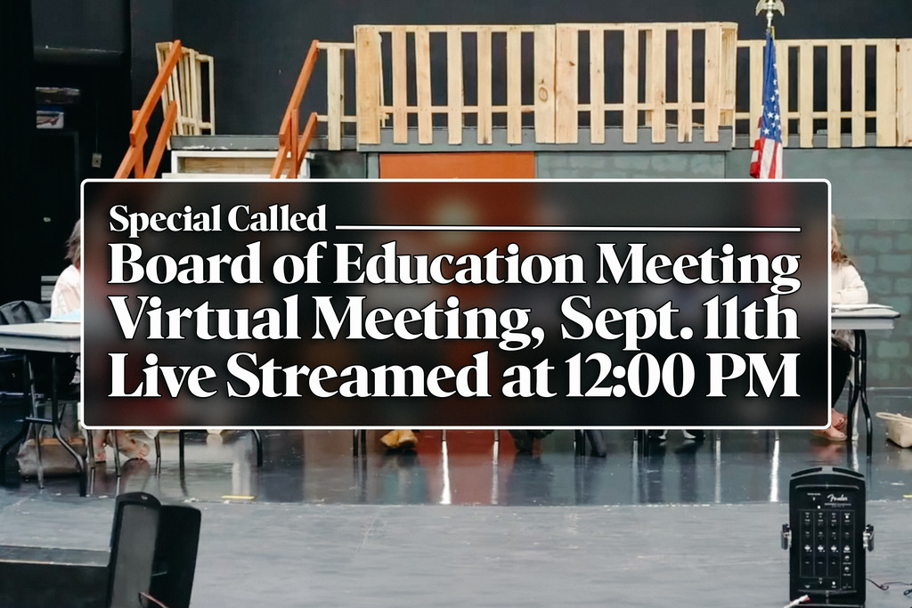 Special Called Board Meeting Sept. 11