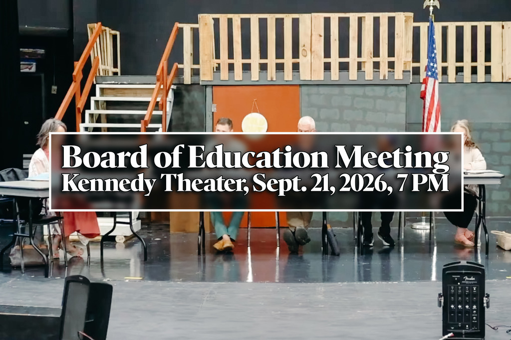 Board of Education Meeting September 21st, 7:00 PM