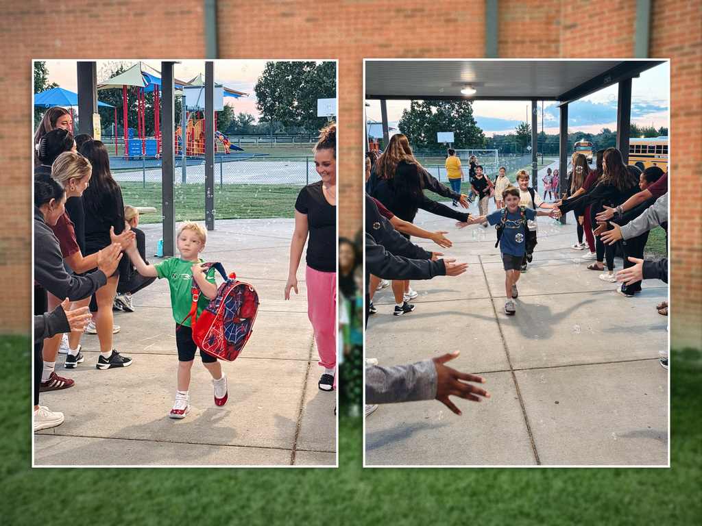 EKU students greet elementary Pirates on High Attendance Day