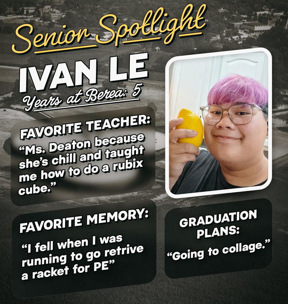 Senior Spotlight: Ivan Le!