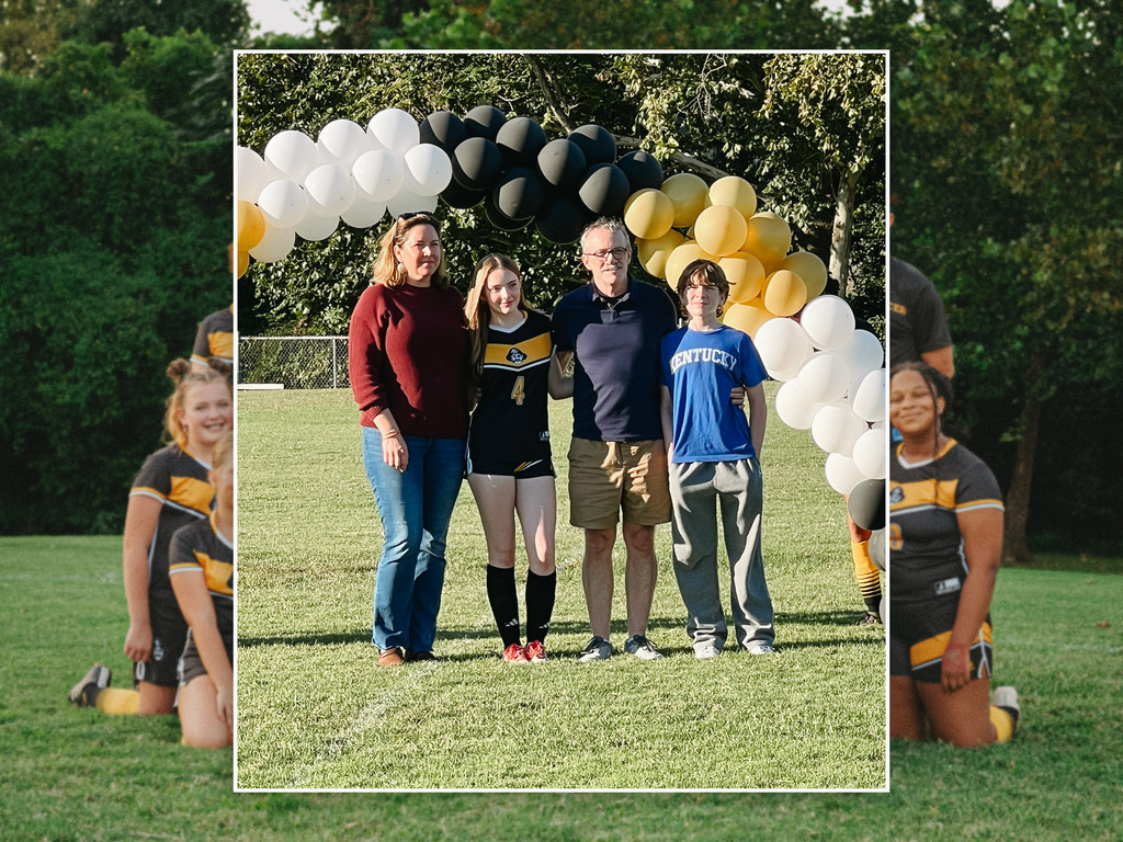 Middle School Girls Soccer Celebrates their 8th Grade Night