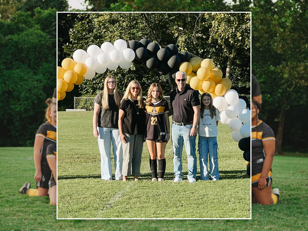 Middle School Girls Soccer Celebrates their 8th Grade Night