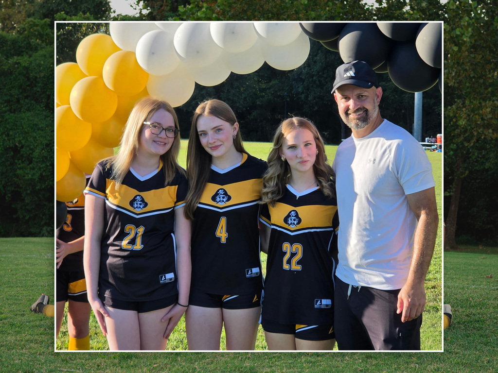 Middle School Girls Soccer Celebrates their 8th Grade Night