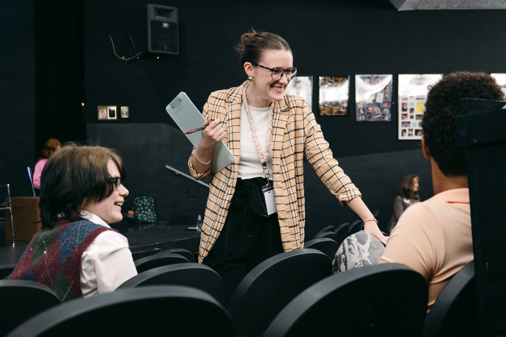 FCS Students Practice Mock-Job Interviews With Local Professionals in School Theater