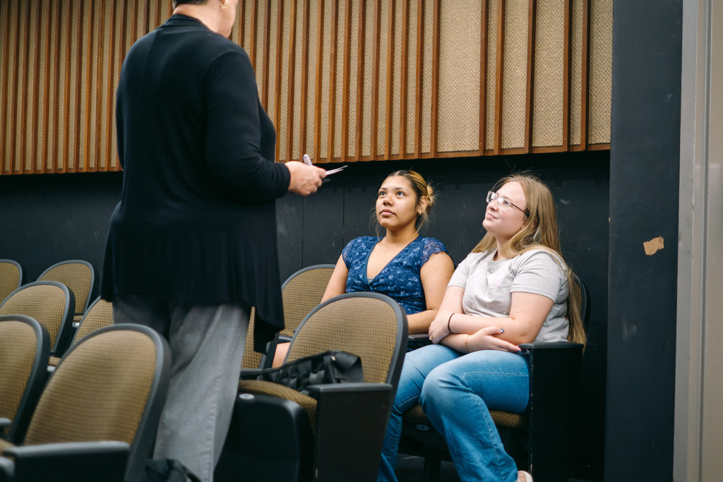 FCS Students Practice Mock-Job Interviews With Local Professionals in School Theater