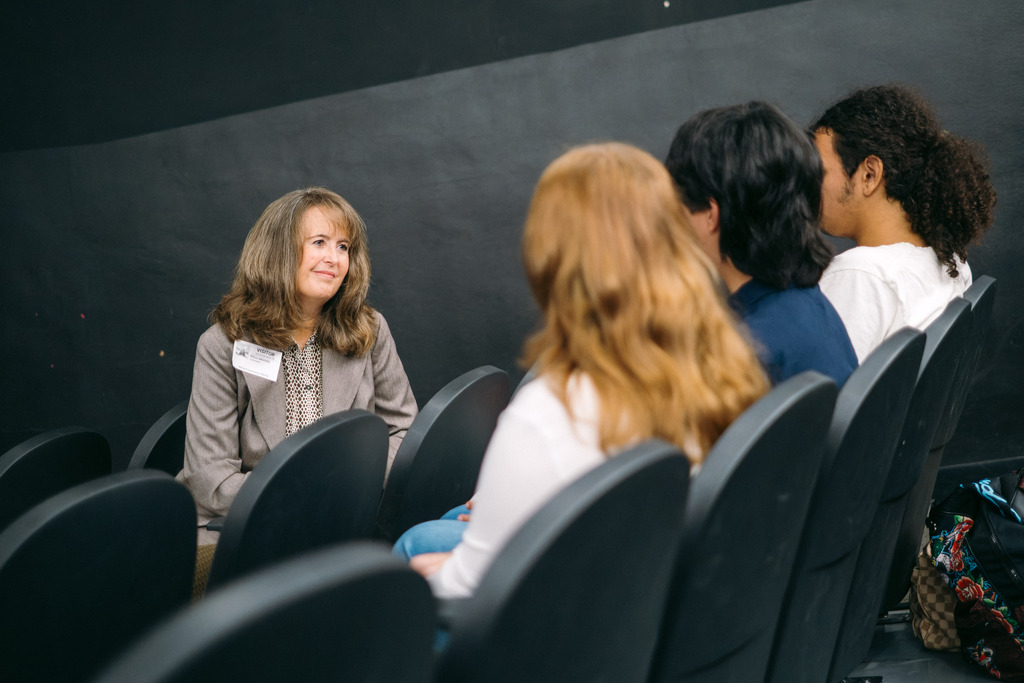 FCS Students Practice Mock-Job Interviews With Local Professionals in School Theater