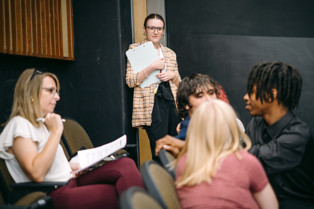FCS Students Practice Mock-Job Interviews With Local Professionals in School Theater