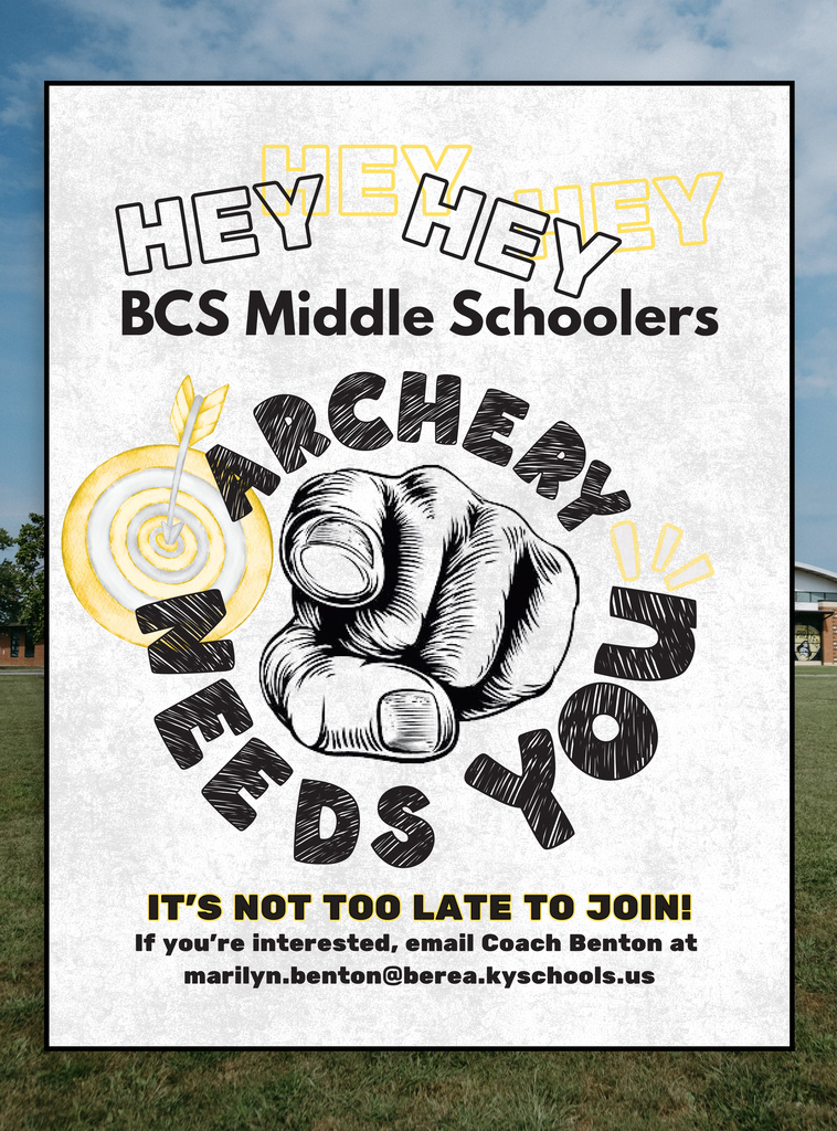 Middle School Archery Recruitment Poster
