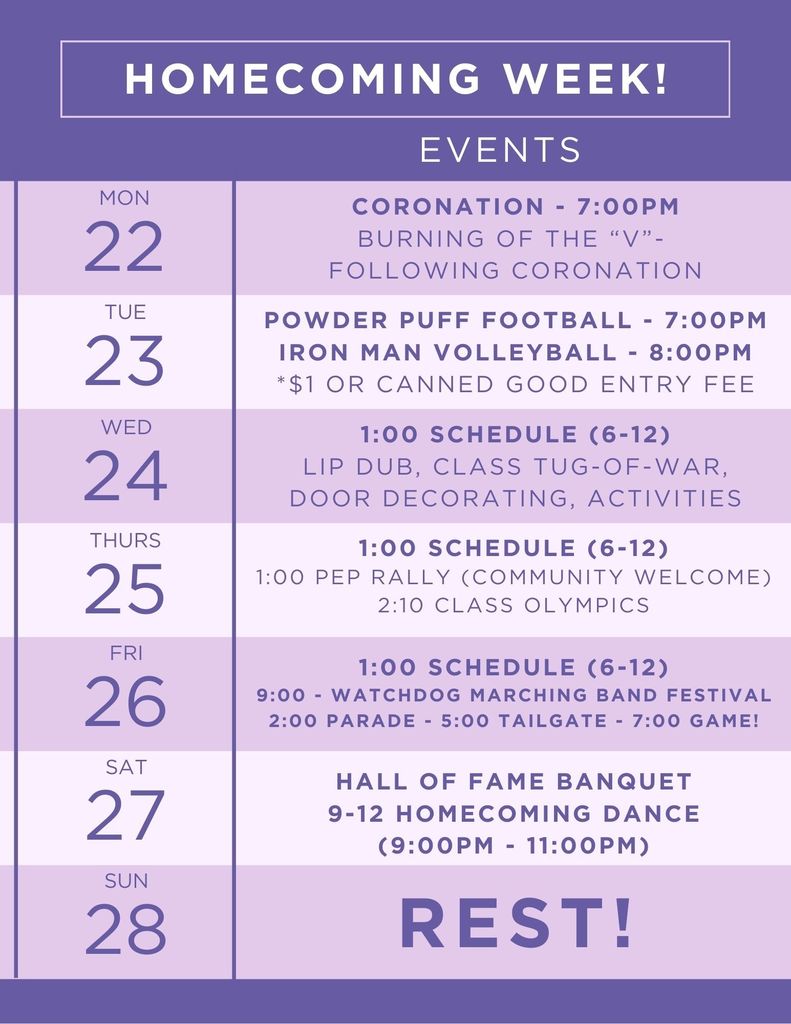 HOMECOMING WEEK!