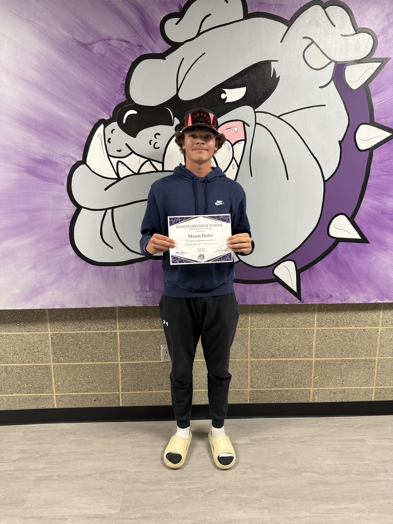 Mason receiving his certificate.
