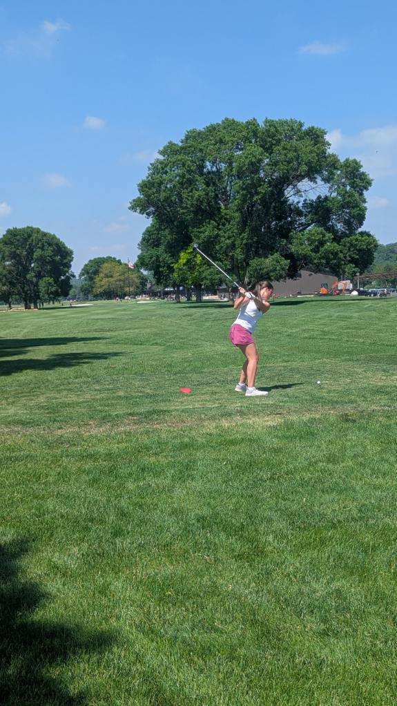 Taylor on the tee box