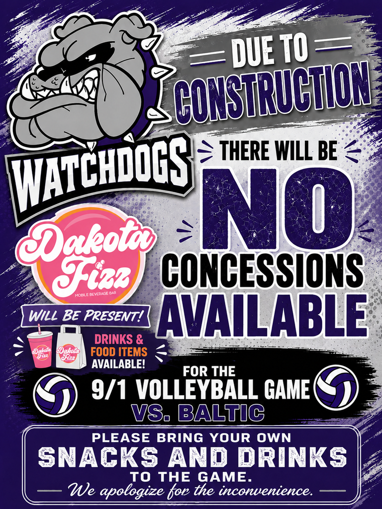 Dakota Fizz will be at BHS Volleyball vs Baltic