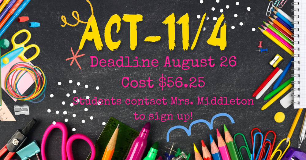 ACT sign up