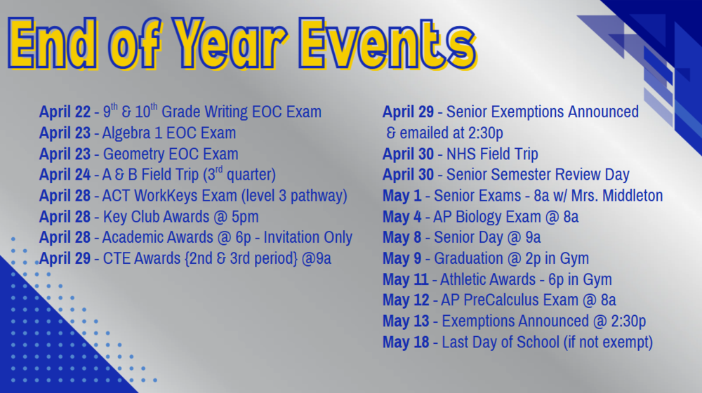 EOY Events
