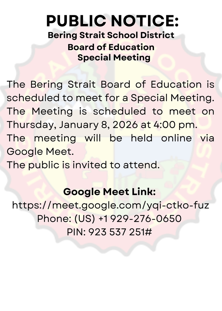 Jan 8 special meeting