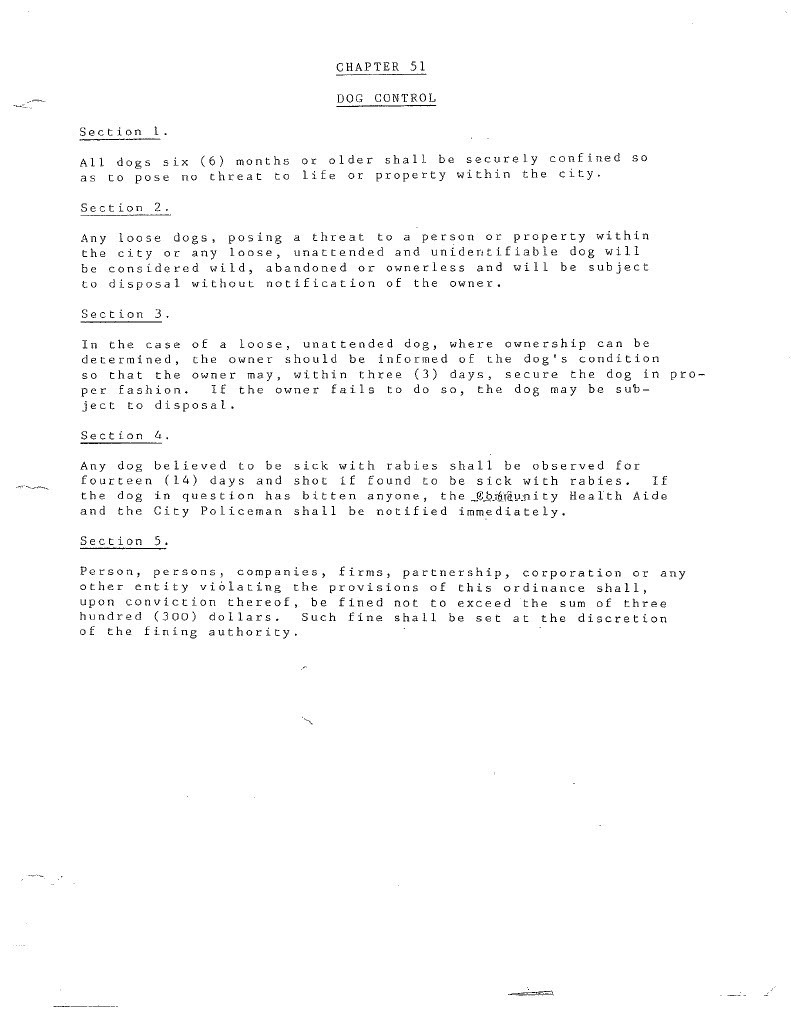 City Ordinance