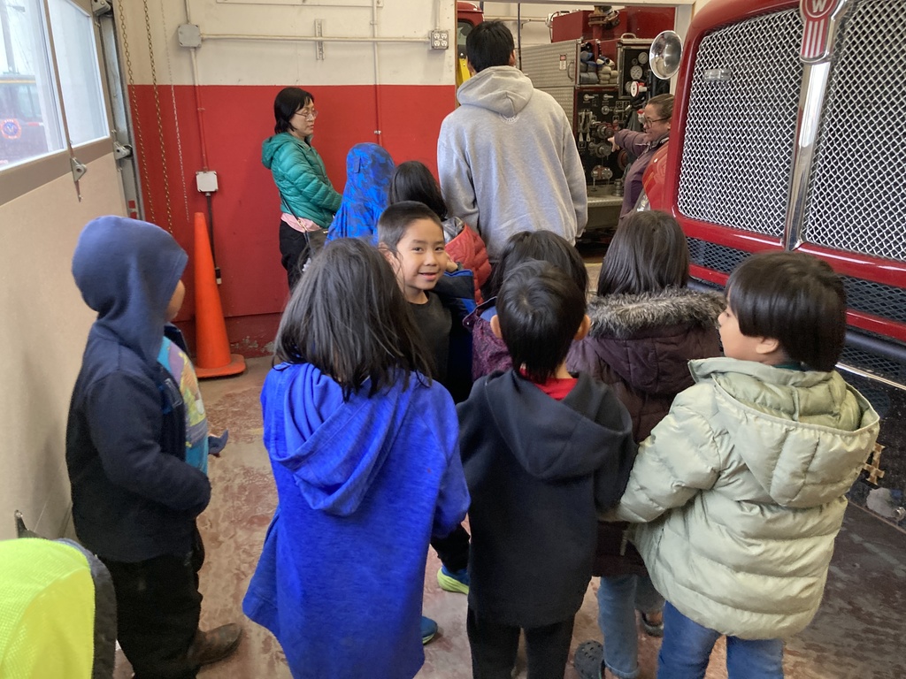 Fire station visit for teller k-2 