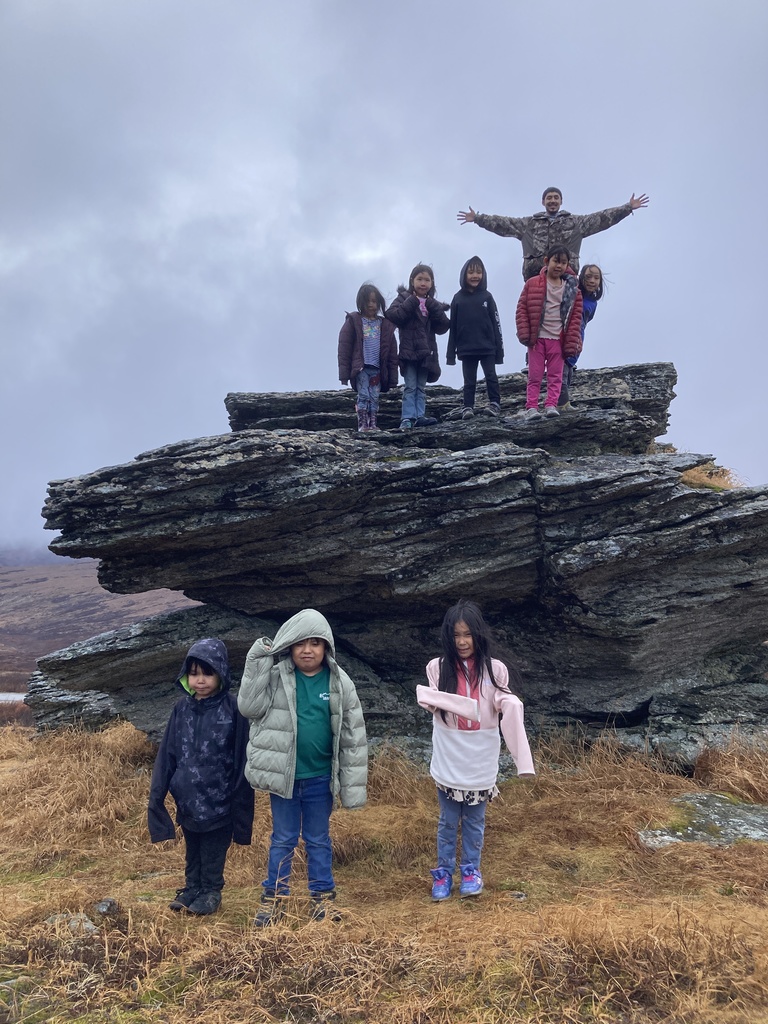 Rock house with coach fred and k-2 teller school