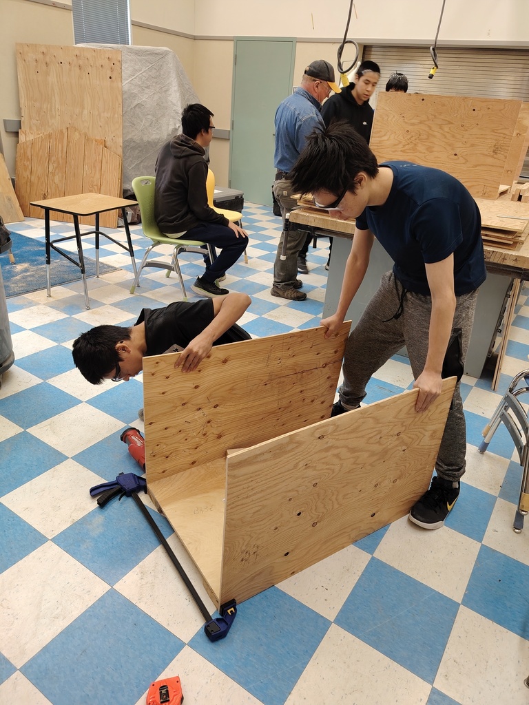 Kymani helping out in construction with nactec in teller ak