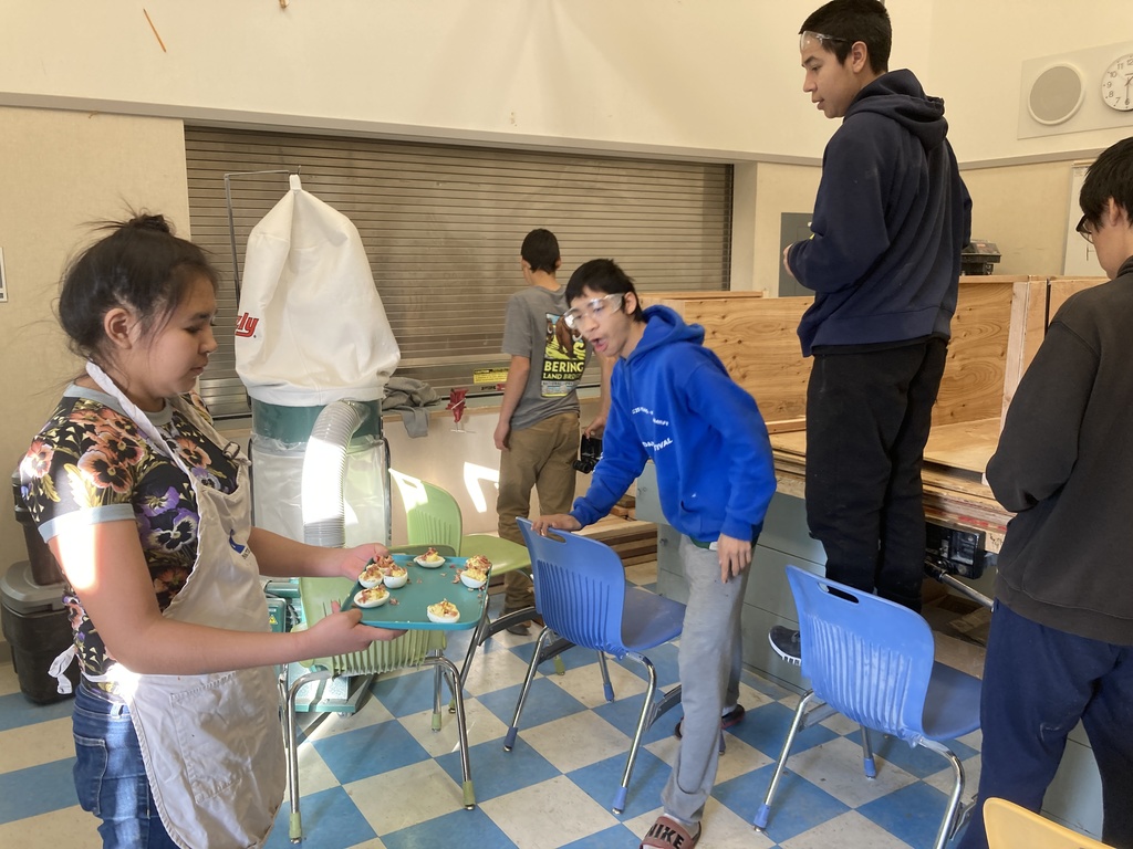 Sharing Deviled eggs in nactec week Teller alaska