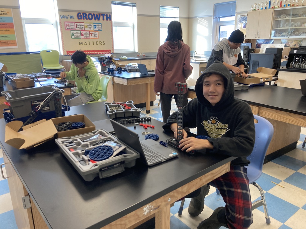 Matthew working on his simple machine in teller alaska