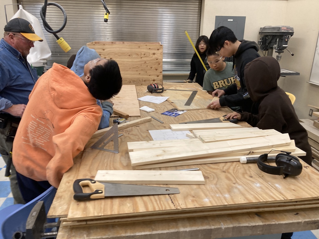 Working hard on construction