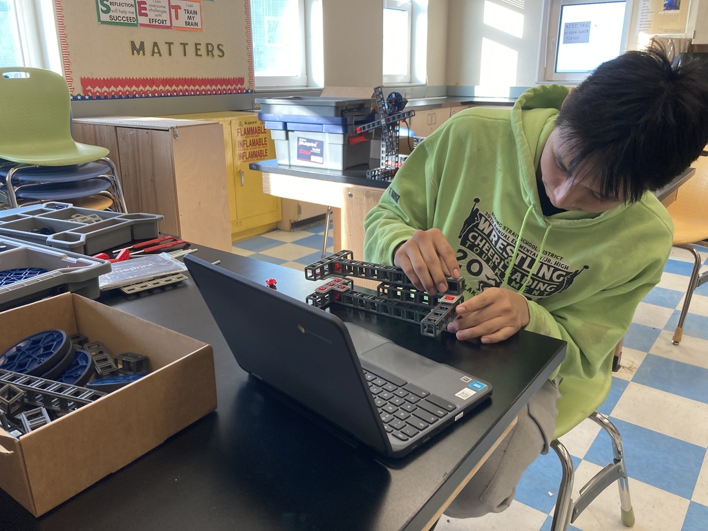 Galen hard at work with simple machines Teller alaska