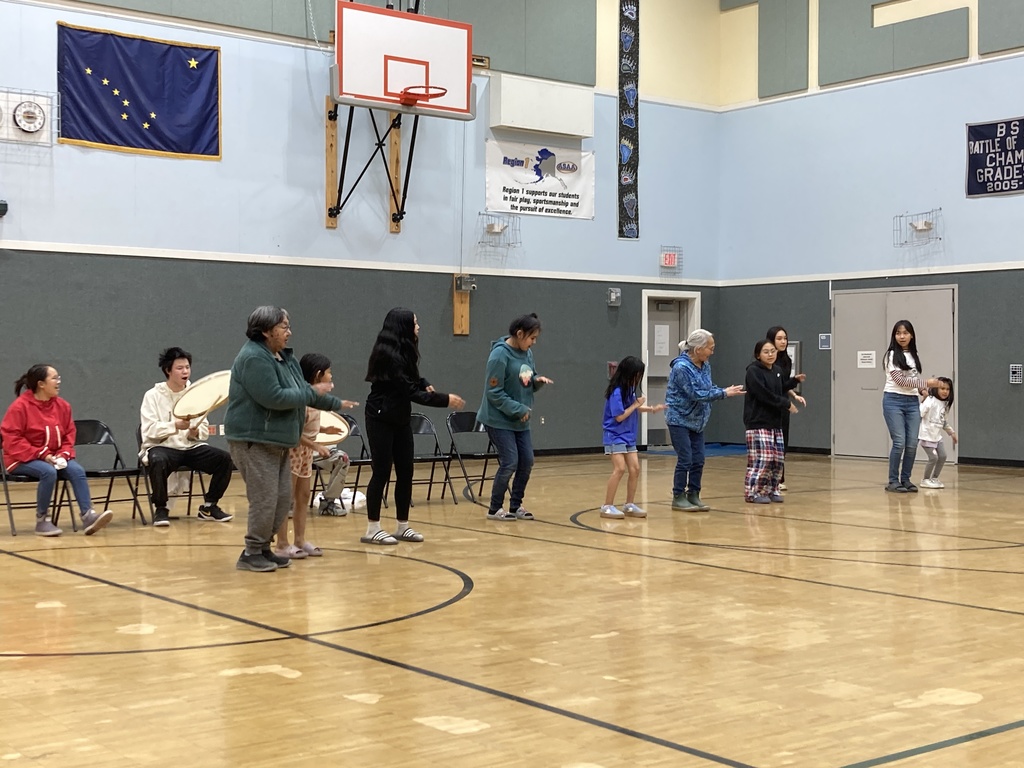 Drumming and dancing Teller school indigenous peoples day alaska