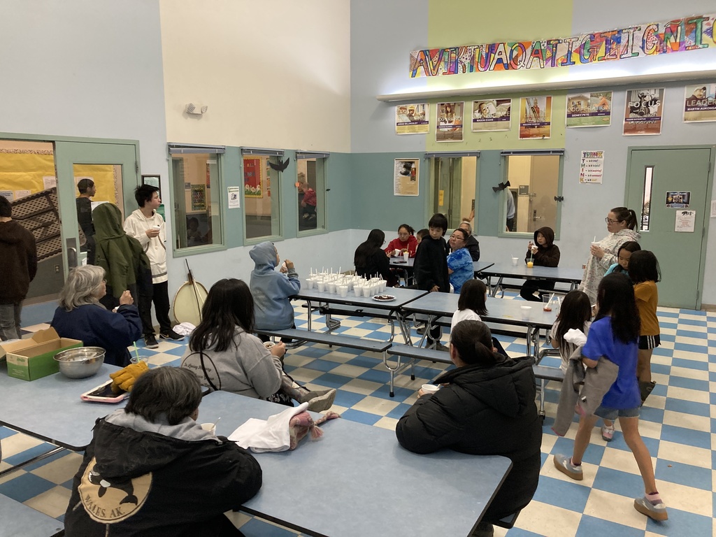 Eskimo ice cream celebration Teller school alaska