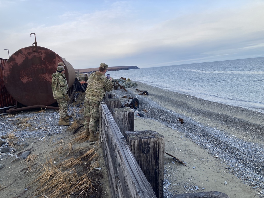 Alaska Air National Guard Teller Alaska looking for storm damage