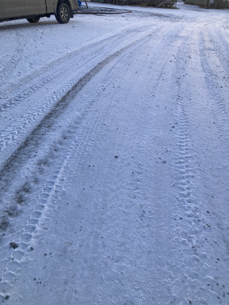 Fall road conditions in Teller Alaska