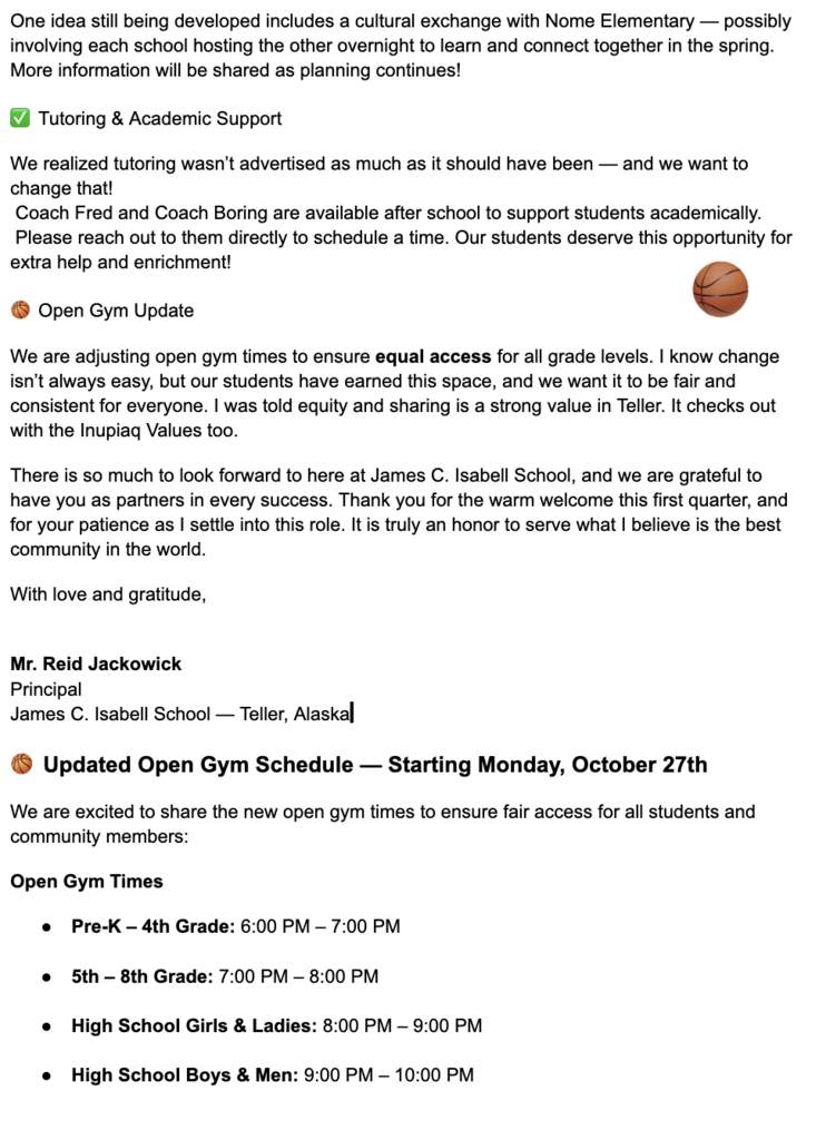 Teller Family Newsletter 10.25 2