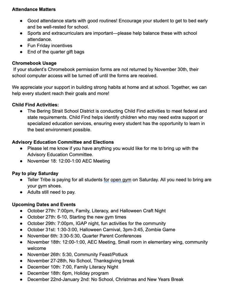 Teller Family Newsletter 10.25 5