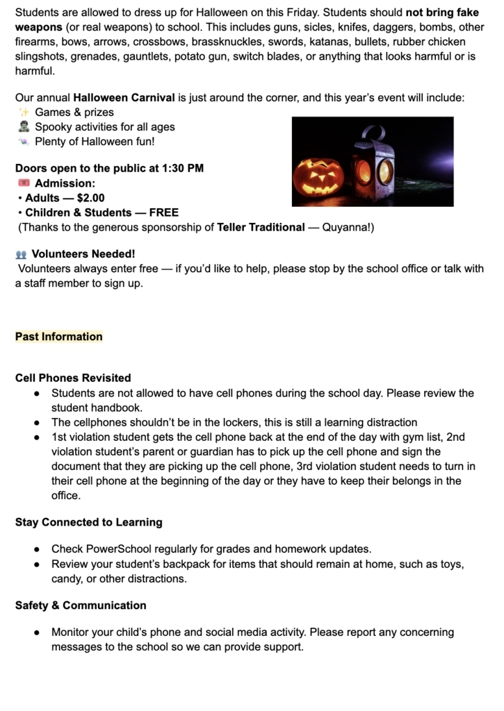 Teller Family Newsletter 10.25 4