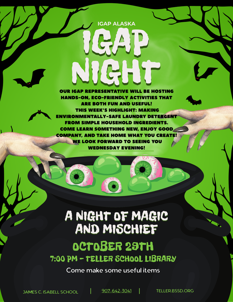 Teller IGAP Night 10.29 Green Halloween Witch’s Brew Party Flyer