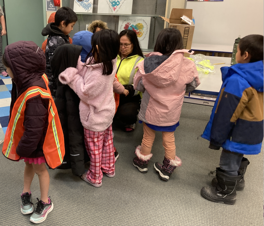 Ms. Jolene and the K-2nd graders in Samantha Class Teller Alaska 2